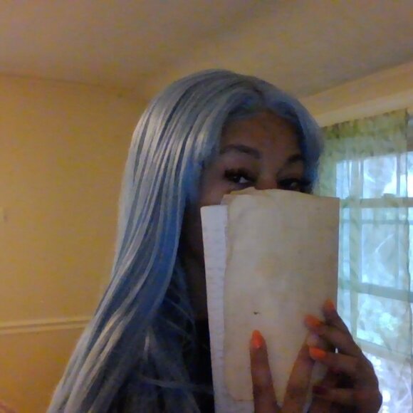 Light Blue Synthetic lace front 22 inch main image 9